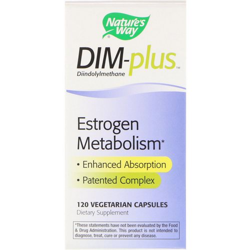 Nature's Way, DIM-plus, Estrogen Metabolism, 120 Vegetarian Capsules فوائد