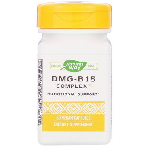 Nature's Way, DMG-B15 Complex, 60 Vegan Capsules فوائد