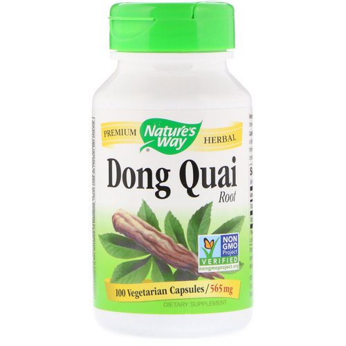 Nature's Way, Dong Quai, Root, 565 mg, 100 Vegetarian Capsules فوائد