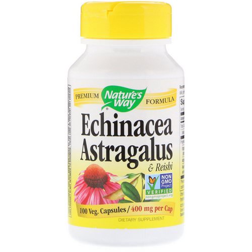 Nature's Way, Echinacea Astragalus & Reishi, 400 mg, 100 Veg. Capsules فوائد