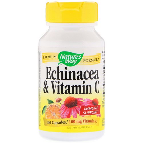 Nature's Way, Echinacea & Vitamin C, 100 Capsules فوائد