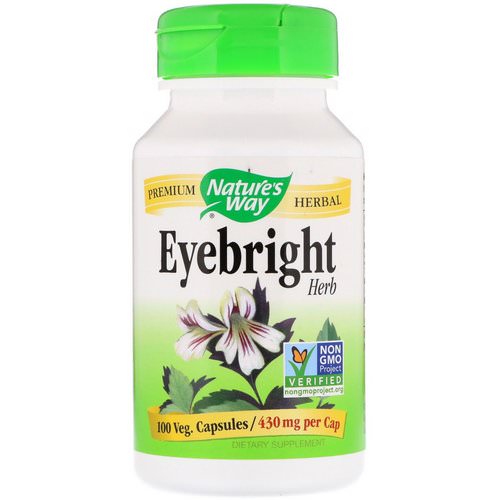 Nature's Way, Eyebright Herb, 430 mg, 100 Veg. Capsules فوائد