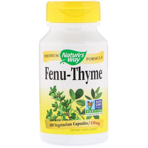 Nature's Way, Fenu-Thyme, 450 mg, 100 Vegetarian Capsules فوائد
