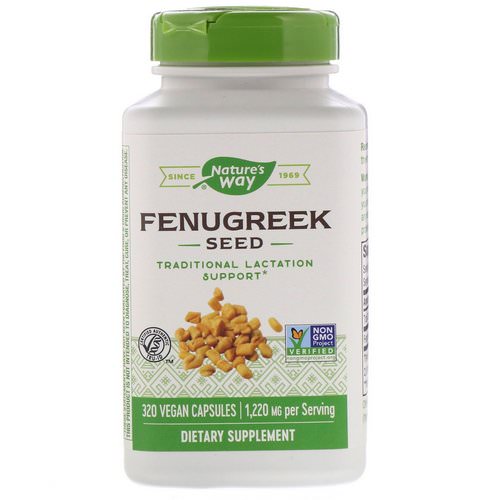 Nature's Way, Fenugreek Seed, 1,220 mg, 320 Vegan Capsules فوائد