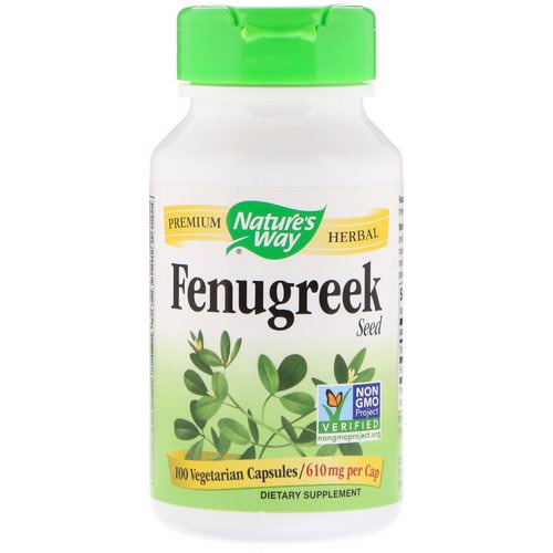 Nature's Way, Fenugreek Seed, 610 mg, 100 Vegetarian Capsules فوائد