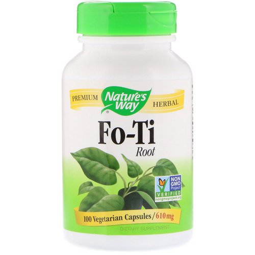 Nature's Way, Fo-Ti Root, 610 mg, 100 Vegetarian Capsules فوائد