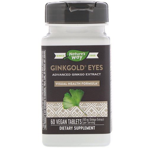 Nature's Way, Ginkgold Eyes, 60 Vegan Tablets فوائد