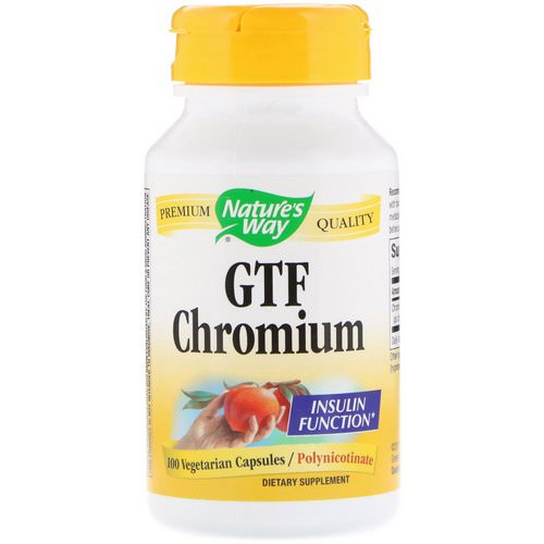 Nature's Way, GTF Chromium, 100 Vegetarian Capsules فوائد
