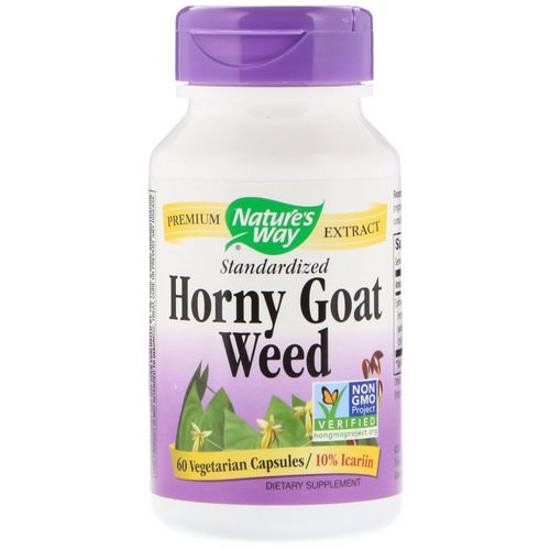 Nature's Way, Horny Goat Weed, Standardized, 60 Vegetarian Capsules فوائد