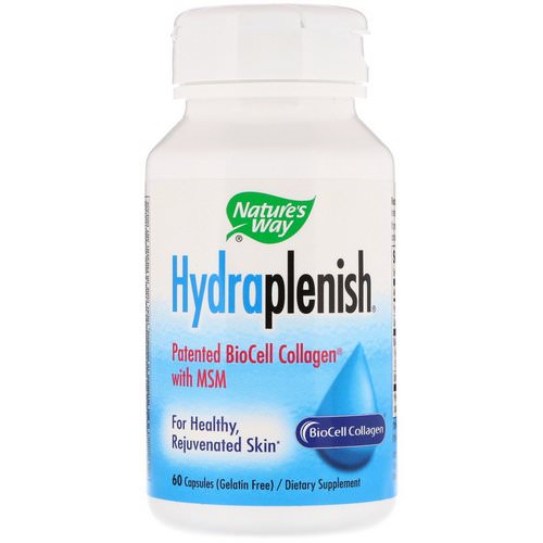 Nature's Way, Hydraplenish Patented BioCell Collagen with MSM, 60 Capsules فوائد