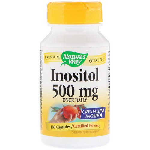 Nature's Way, Inositol, Once Daily, 500 mg, 100 Capsules فوائد