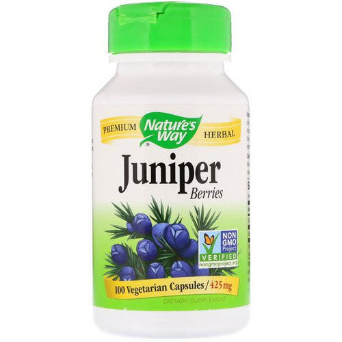 Nature's Way, Juniper Berries, 425 mg, 100 Vegetarian Capsules فوائد
