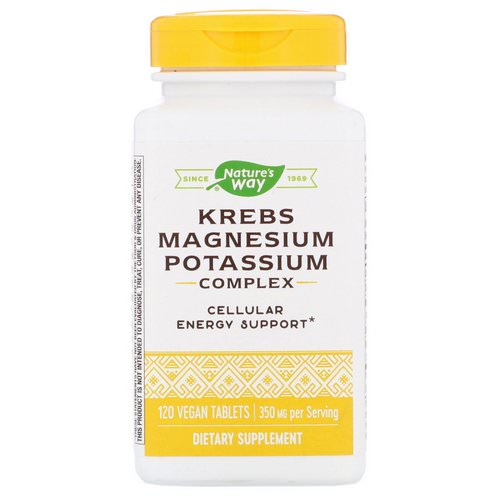 Nature's Way, Krebs Magnesium Potassium Complex, 350 mg, 120 Vegan Tablets فوائد