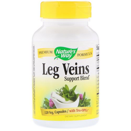 Nature's Way, Leg Veins Support Blend, 120 Veg Capsules فوائد