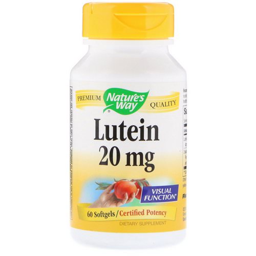 Nature's Way, Lutein, 20 mg, 60 Softgels فوائد