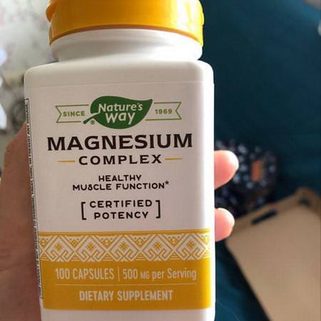 Nature's Way, Magnesium Complex, 500 mg, 100 Capsules