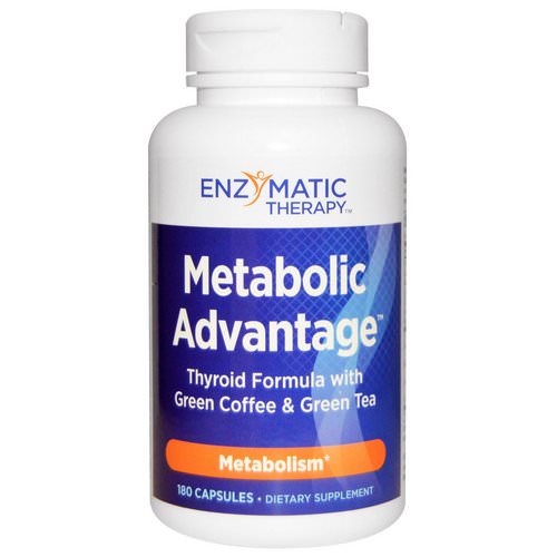 Nature's Way, Metabolic Advantage, Thyroid Formula with Green Coffee & Green Tea, Metabolism, 180 Capsules فوائد
