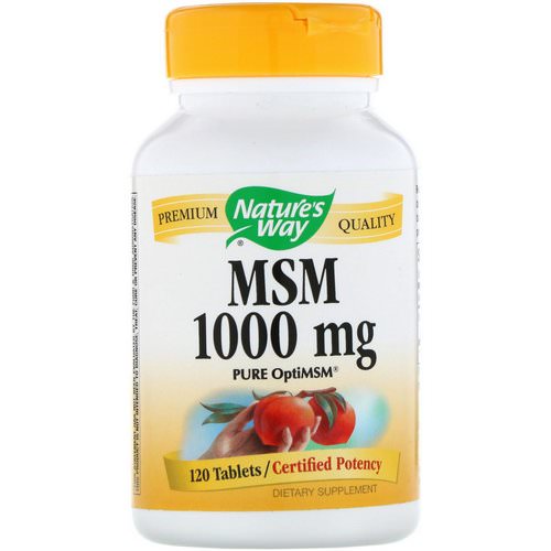 Nature's Way, MSM, Pure OptiMSM, 1000 mg, 120 Tablets فوائد