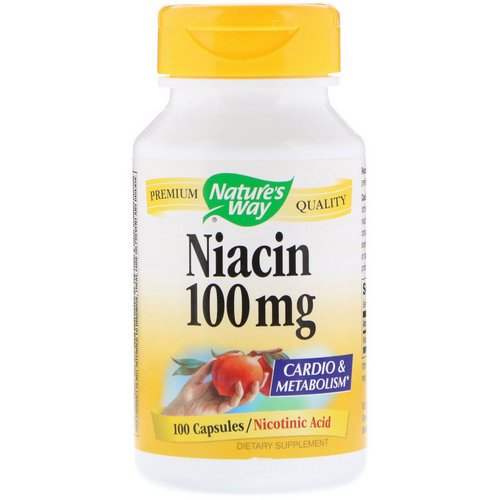 Nature's Way, Niacin, 100 mg, 100 Capsules فوائد
