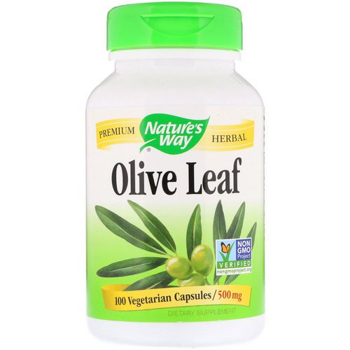 Nature's Way, Olive Leaf, 500 mg, 100 Vegetarian Capsules فوائد