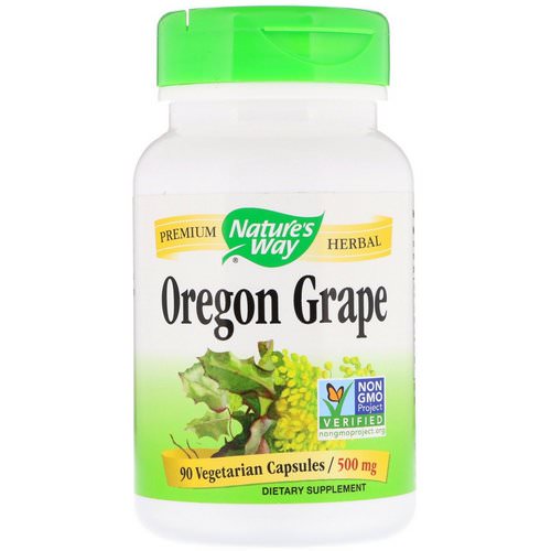 Nature's Way, Oregon Grape, 500 mg, 90 Vegetarian Capsules فوائد