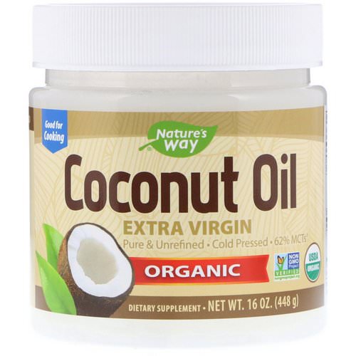 Nature's Way, Organic Coconut Oil, Extra Virgin, 16 oz (448 g) فوائد