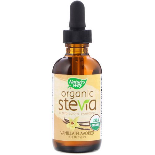 Nature's Way, Organic, Stevia, Vanilla Flavor, 2 fl oz (59 ml) فوائد