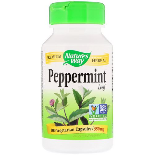 Nature's Way, Peppermint Leaf, 350 mg, 100 Vegetarian Capsules فوائد