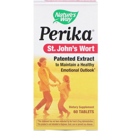 Nature's Way, Perika, St. John's Wort, 60 Tablets فوائد