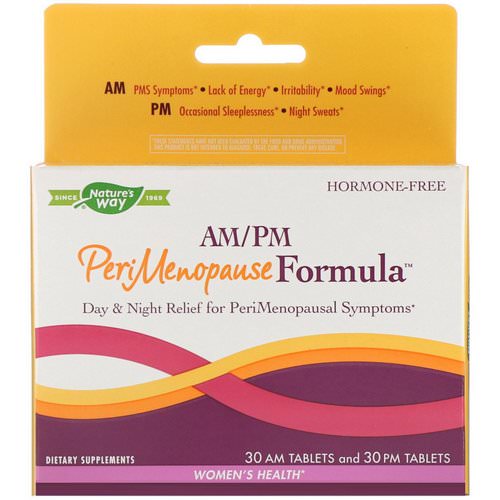 Nature's Way, PeriMenopause Formula, AM/PM, 60 Tablets فوائد