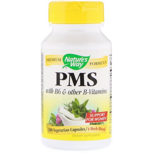 Nature's Way, PMS with B6 & Other B-Vitamins, 100 Vegetarian Capsules فوائد