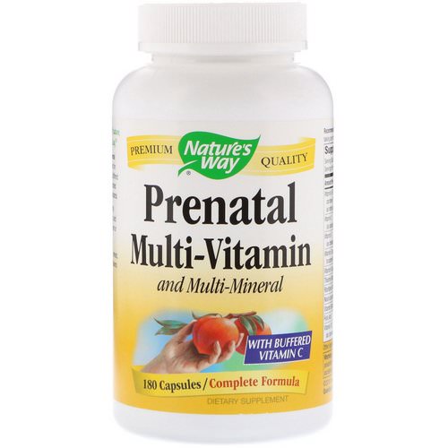 Nature's Way, Prenatal Multi-Vitamin and Multi-Mineral, 180 Capsules فوائد