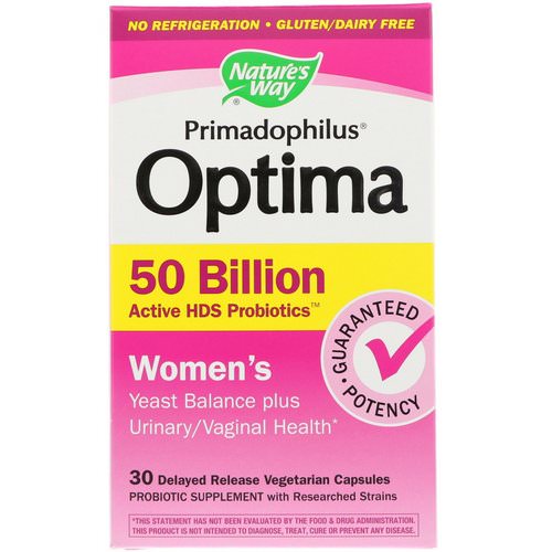 Nature's Way, Primadophilus Optima, Women's, 30 Delayed Release Vegetarian Capsules فوائد