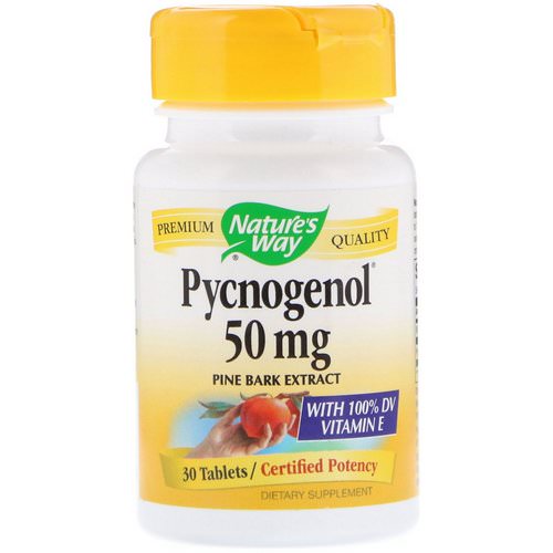 Nature's Way, Pycnogenol, Pine Bark Extract, 50 mg, 30 Tablets فوائد