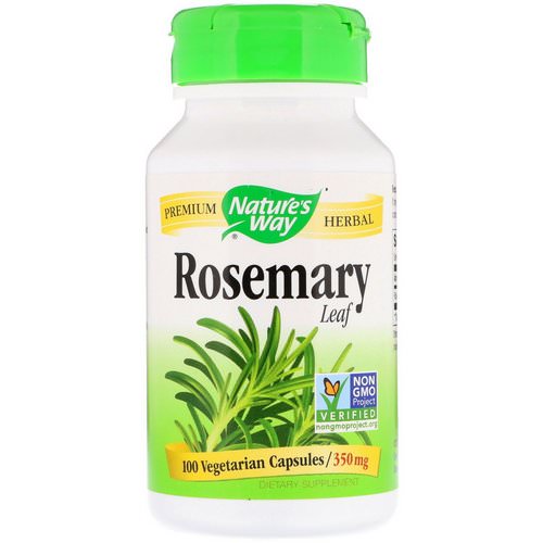 Nature's Way, Rosemary Leaf, 350 mg, 100 Vegetarian Capsules فوائد