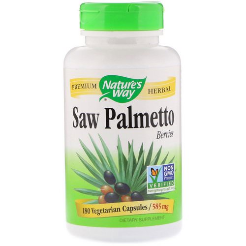 Nature's Way, Saw Palmetto Berries, 585 mg, 180 Vegetarian Capsules فوائد