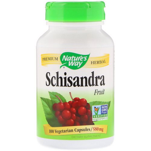 Nature's Way, Schisandra Fruit, 580 mg, 100 Vegetarian Capsules فوائد
