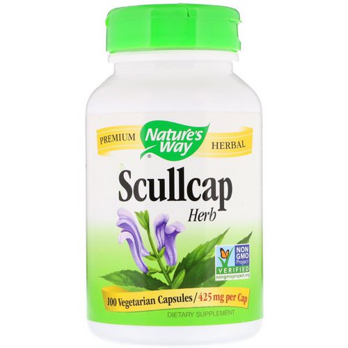 Nature's Way, Scullcap Herb, 425 mg, 100 Vegetarian Capsules فوائد