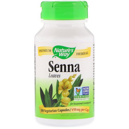 Nature's Way, Senna Leaves, 450 mg, 100 Vegetarian Capsules فوائد