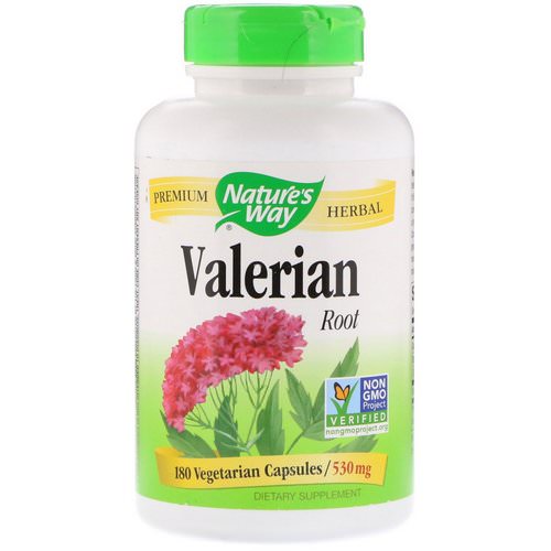 Nature's Way, Valerian Root, 530 mg, 180 Vegetarian Capsules فوائد