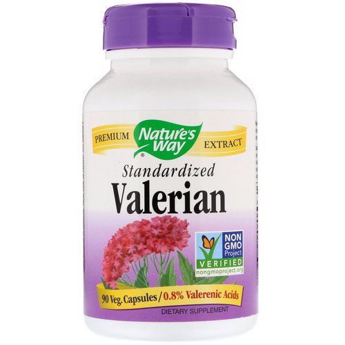 Nature's Way, Valerian, Standardized, 90 Veg. Capsules فوائد