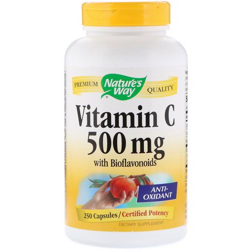 Nature's Way, Vitamin C with Bioflavonoids, 500 mg, 250 Capsules فوائد