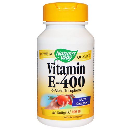 Nature's Way, Vitamin E, 400 IU, 100 Softgels فوائد