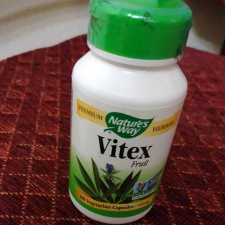 Nature's Way, Vitex Fruit, 400 mg, 100 Vegetarian Capsules