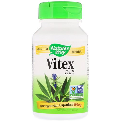 Nature's Way, Vitex Fruit, 400 mg, 100 Vegetarian Capsules فوائد