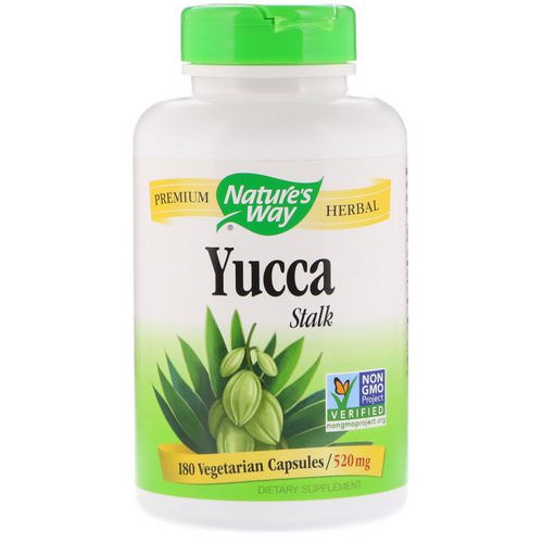 Nature's Way, Yucca Stalk, 520 mg, 180 Vegetarian Capsules فوائد