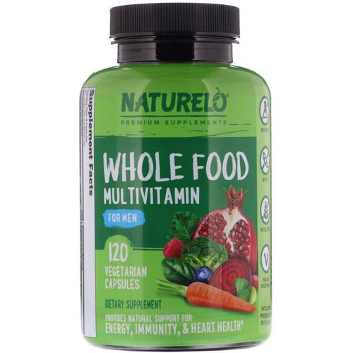 NATURELO, Whole Food Multivitamin for Men, 120 Vegetarian Capsules فوائد