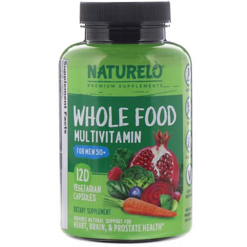 NATURELO, Whole Food Multivitamin for Men 50+, 120 Vegetarian Capsules فوائد