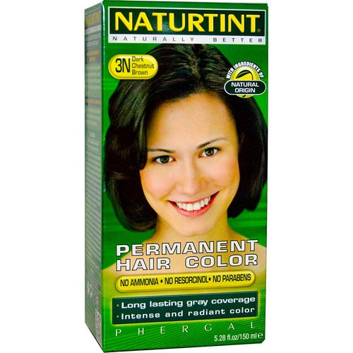 Naturtint, Permanent Hair Color, 3N Dark Chestnut Brown, 5.28 fl oz (150 ml) فوائد