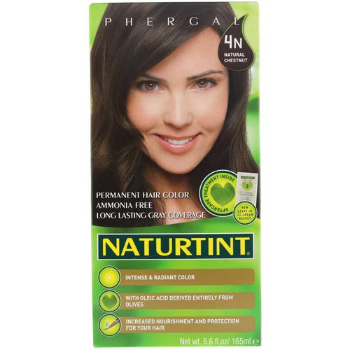 Naturtint, Permanent Hair Color, 4N Natural Chestnut, 5.6 fl oz (165 ml) فوائد